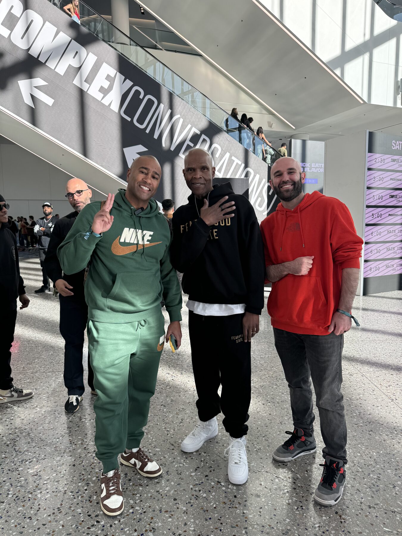 Paki Phillips with friends at a convention